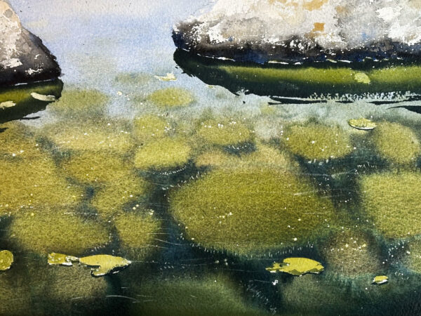 Stenar under vattnet